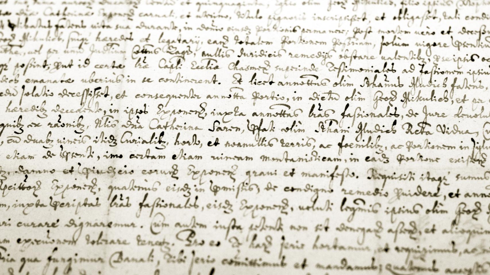 Imagen de un antiguo manuscrito