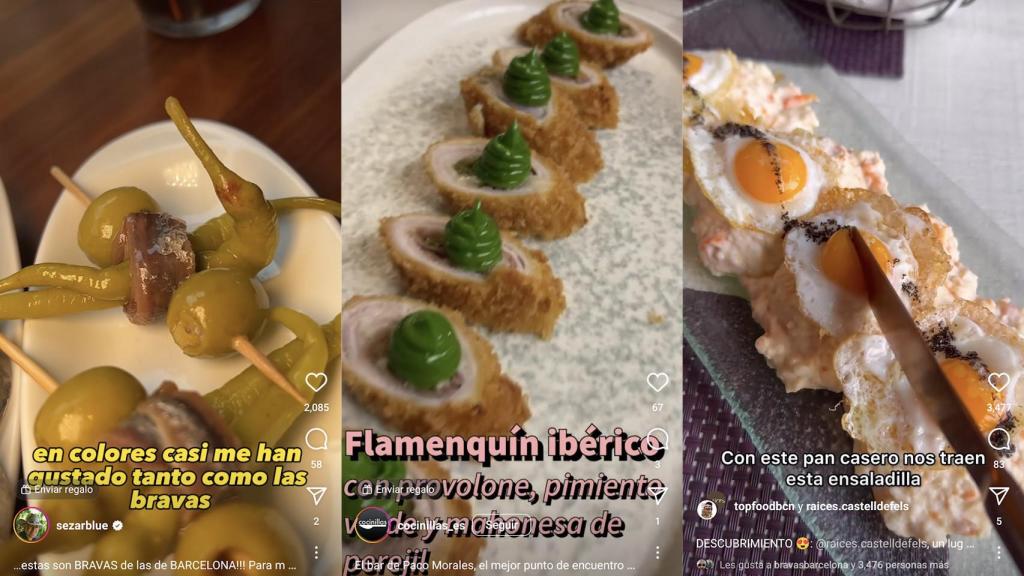 Recomendaciones de comida en redes sociales
