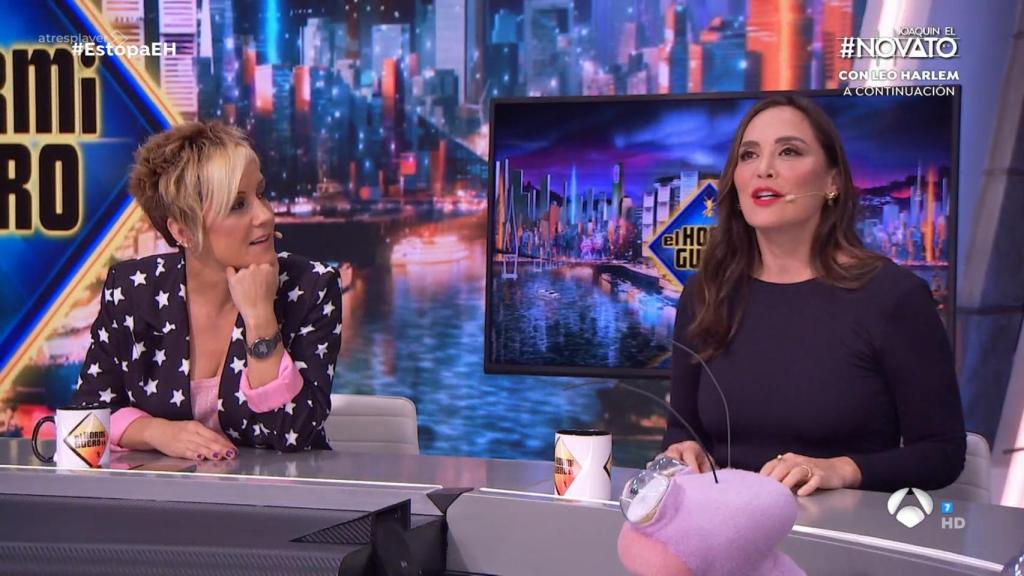 Cristina Pardo y Tamara Falcó en 'El Hormiguero'.