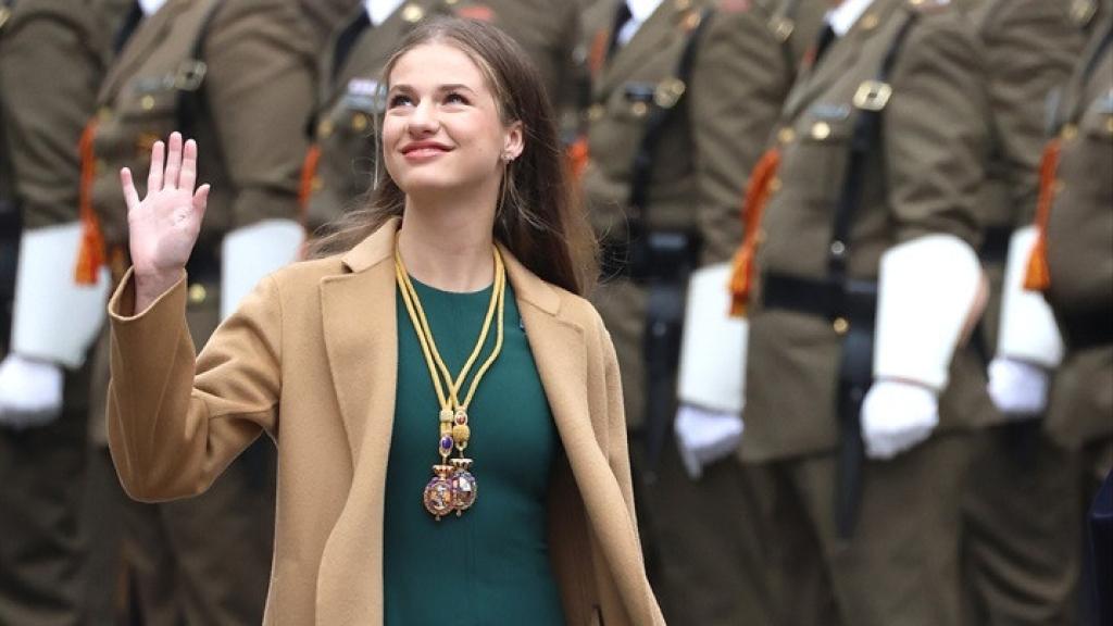 La Princesa Leonor a su llegada a la Solemne Sesión de Apertura de las Cortes Generales de la XV Legislatura, en el Congreso de los Diputados, a 29 de noviembre de 2023, en Madrid