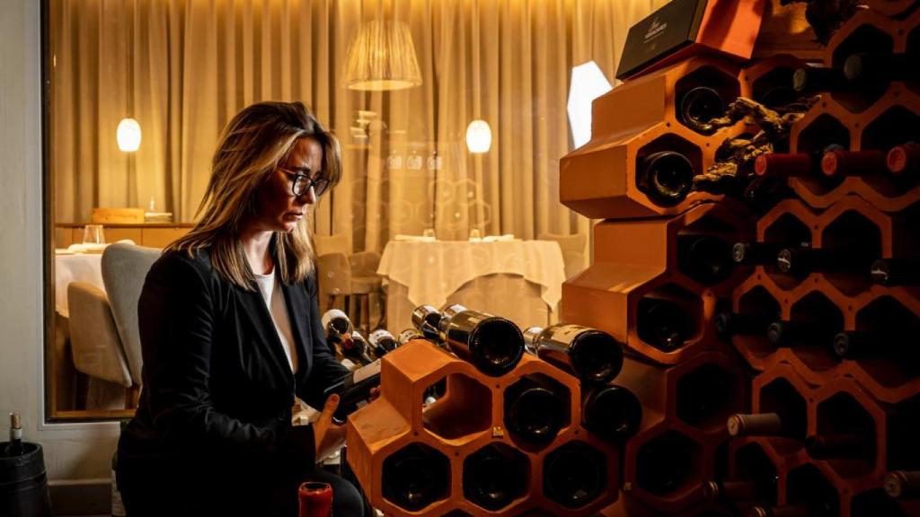 Cristina Díaz, en la bodega de Maralba.