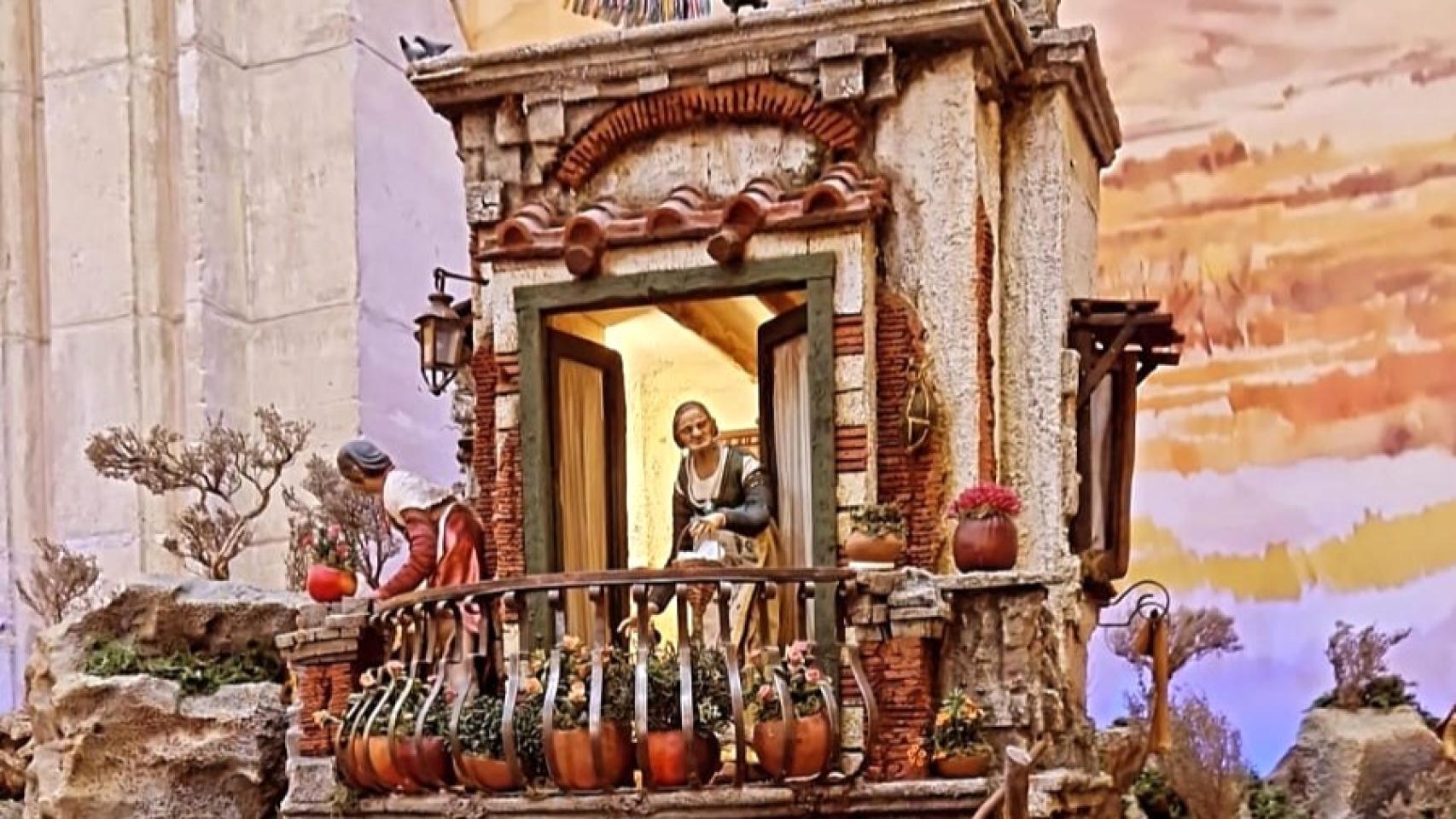 Algunas de las figuras del Belén Napolitano de Orihuela.