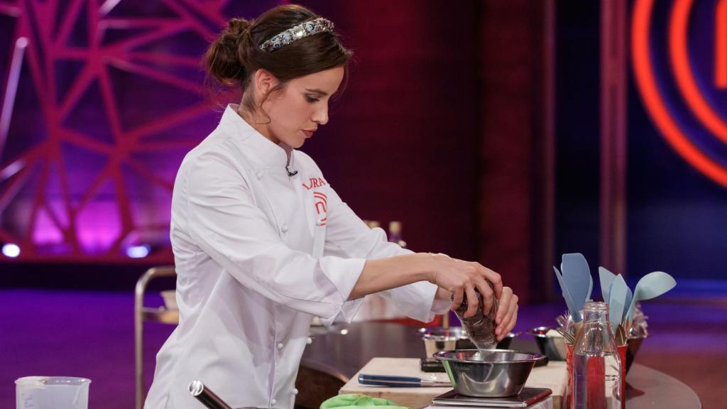 Laura Londoño, en uno de los cocinados de la final de 'MasterChef Celebrity'.