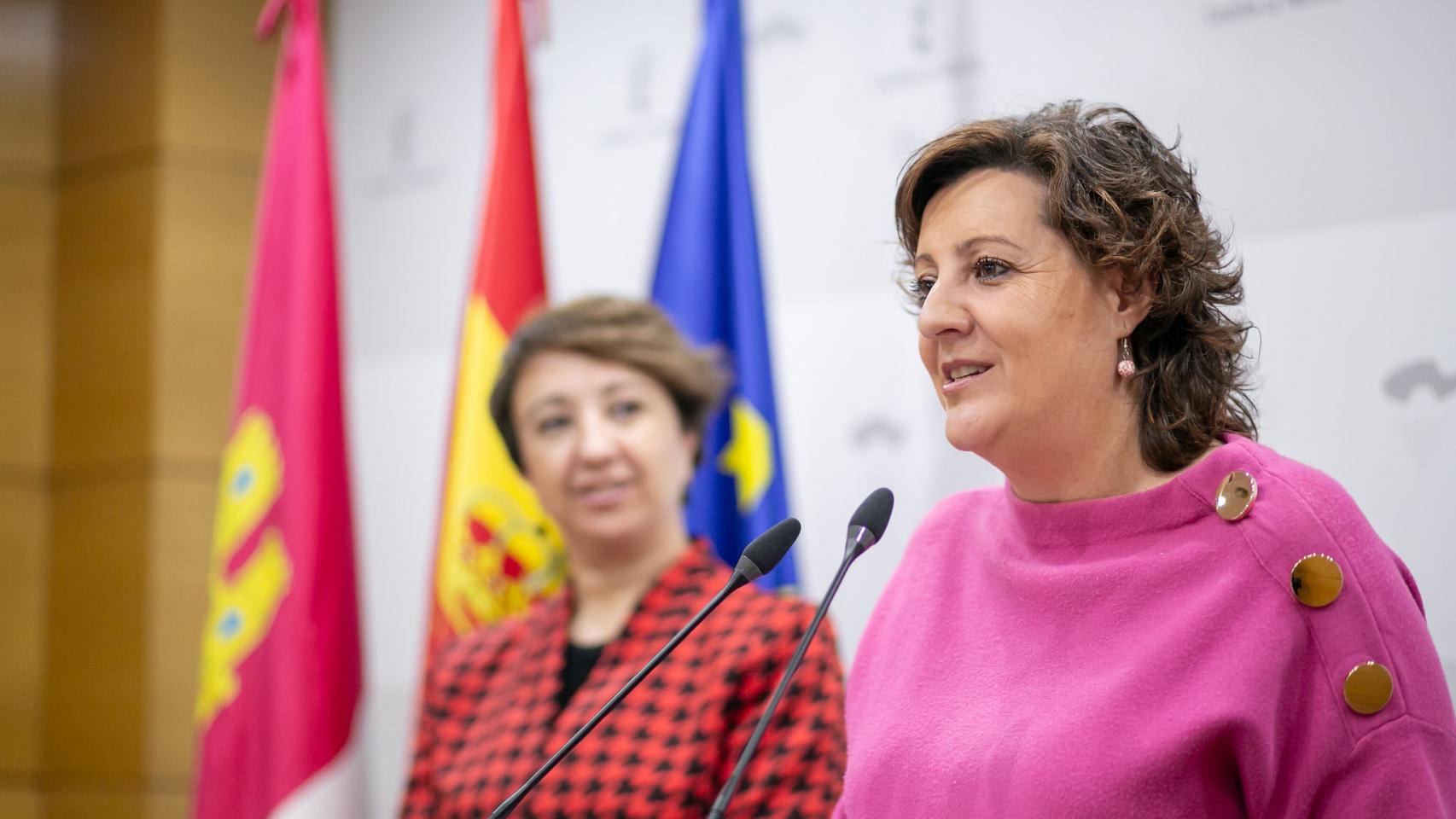 La consejera Patricia Franco durante la rueda de prensa.