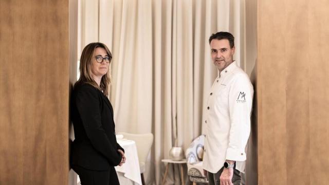 Fran Martínez, el chef de Maralba,  y su mujer, Cristina Díaz, quien es jefa de sala y somelier.