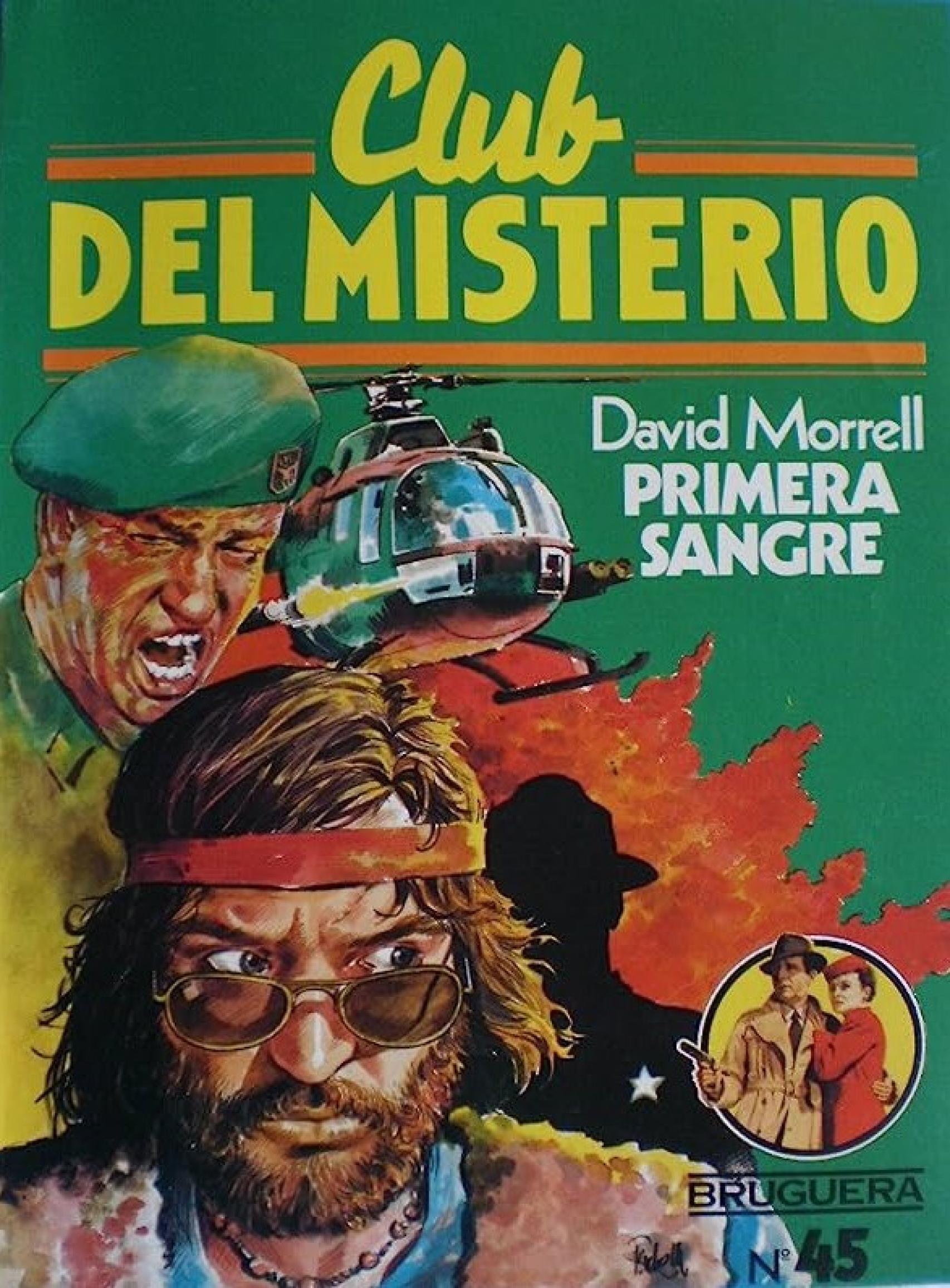 Portada de una edición de 'Primera sangre' en la colección 'Club del misterio' de Bruguera