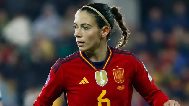 Aitana Bonmatí en un partido contra Italia.