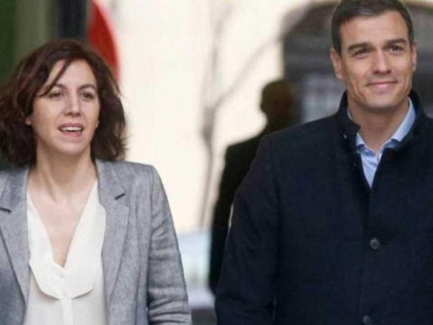 Irene Lozano junto a Pedro Sánchez en una fotografía de archivo.