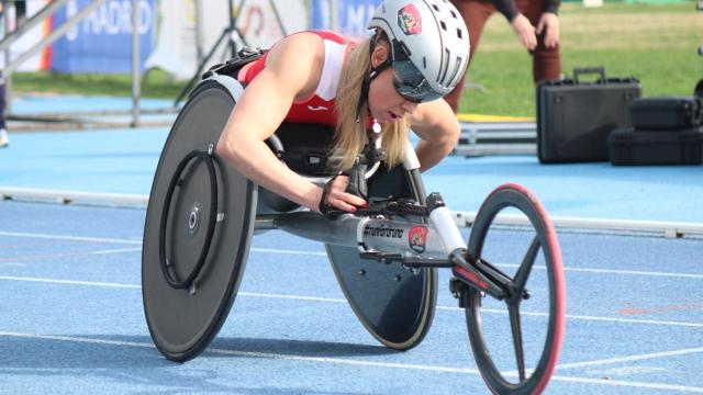 La atleta paralímpica Carmen Giménez. Cedida