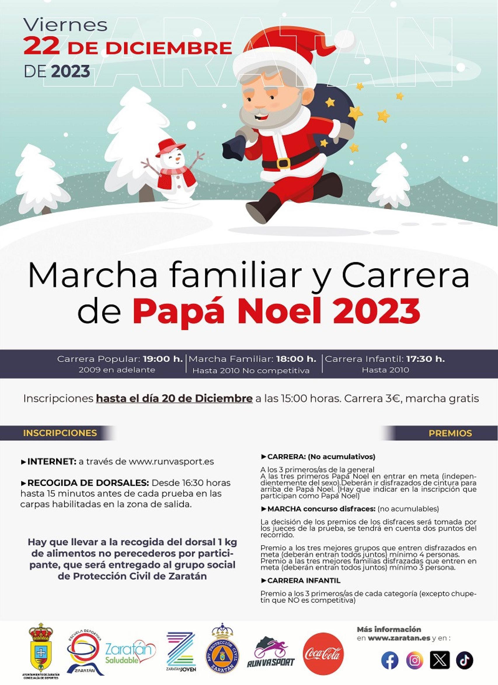 Carrera de Papá Noel en Zaratán