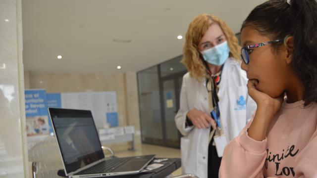 Una paciente discapacitada del hospital San Juan de Dios de León