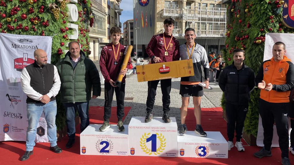 Ganadores de la categoría absoluta de la carrera popular Jamón Veloz de Guijuelo