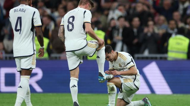 Brahim ata la bota de Kroos en la celebración de su gol