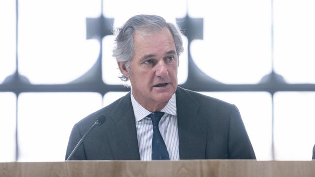 El presidente de Acciona, José Manuel Entrecanales, durante una Junta General Ordinaria de la compañía.