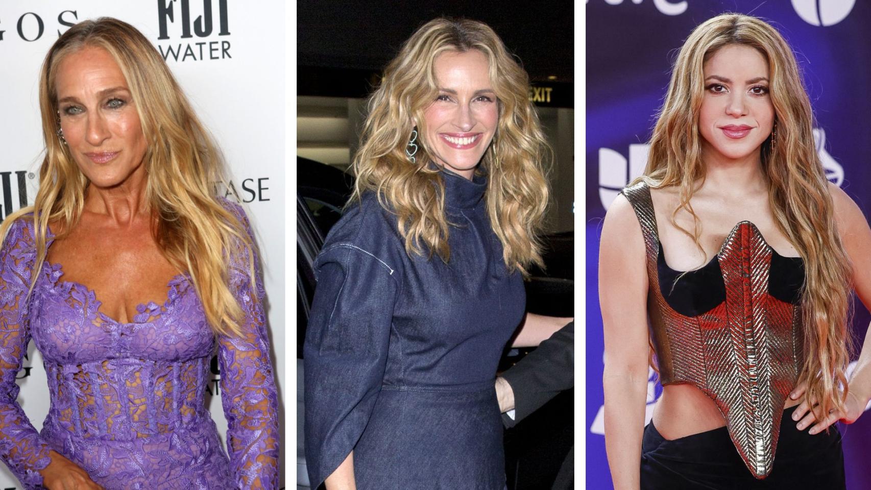 Sarah Jessica Parker, Julia Roberts y Shakira, en un montaje de Magas.