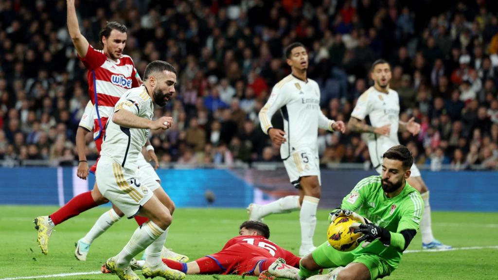 Dani Carvajal, durante el Real Madrid - Granada