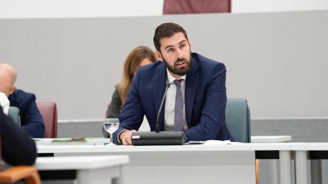 José Ángel Antelo durante su comparecencia de esta mañana.