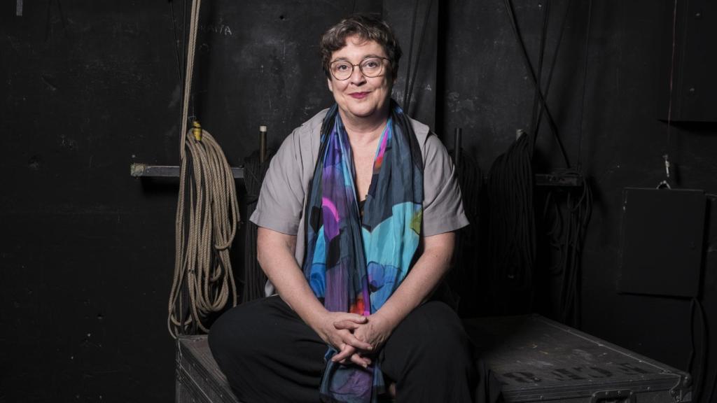Laila Ripoll el día de la entrevista en el Teatro Fernán Gómez