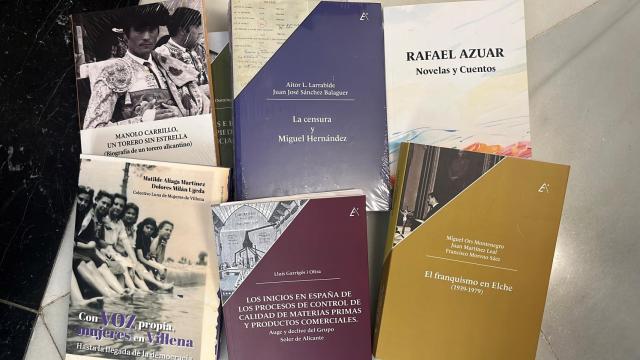 Algunos de los nuevos libros que ha publicado el Gil-Albert y presenta ahora.