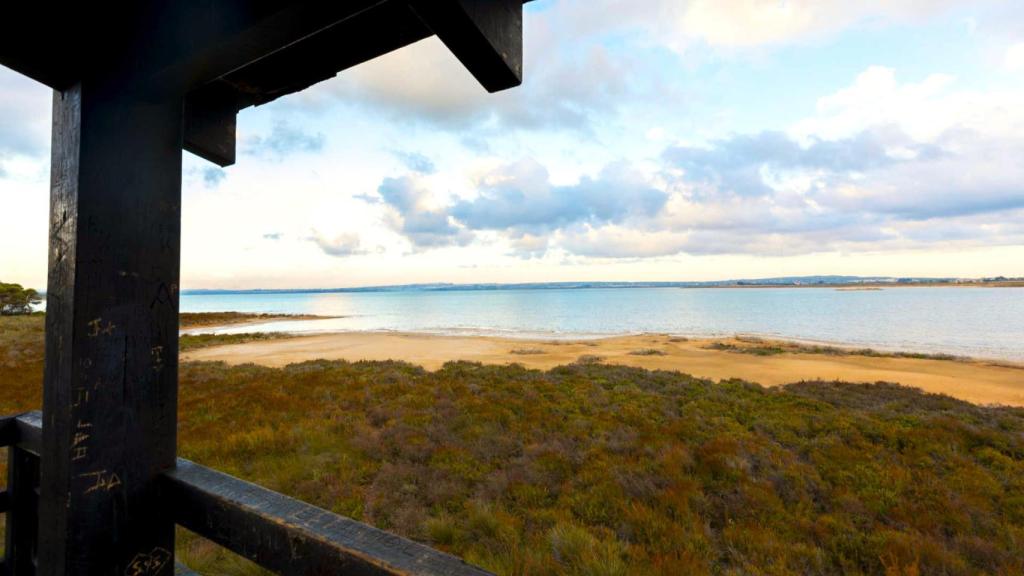 Vistas desde uno de los miradores del Parque Natural de las Lagunas de La Mata y Torrevieja.