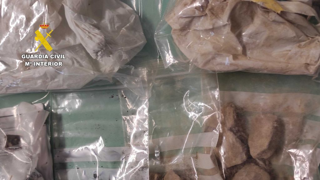 La droga que ha sido incautada por los agentes de la Guardia Civil de Zamora