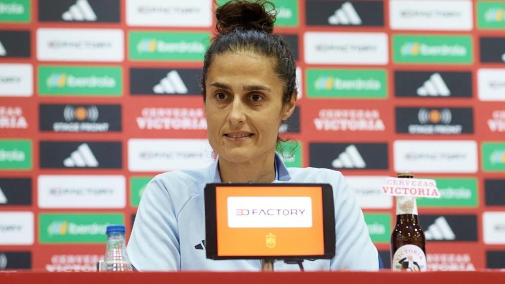 Montse Tomé, durante la rueda de prensa.