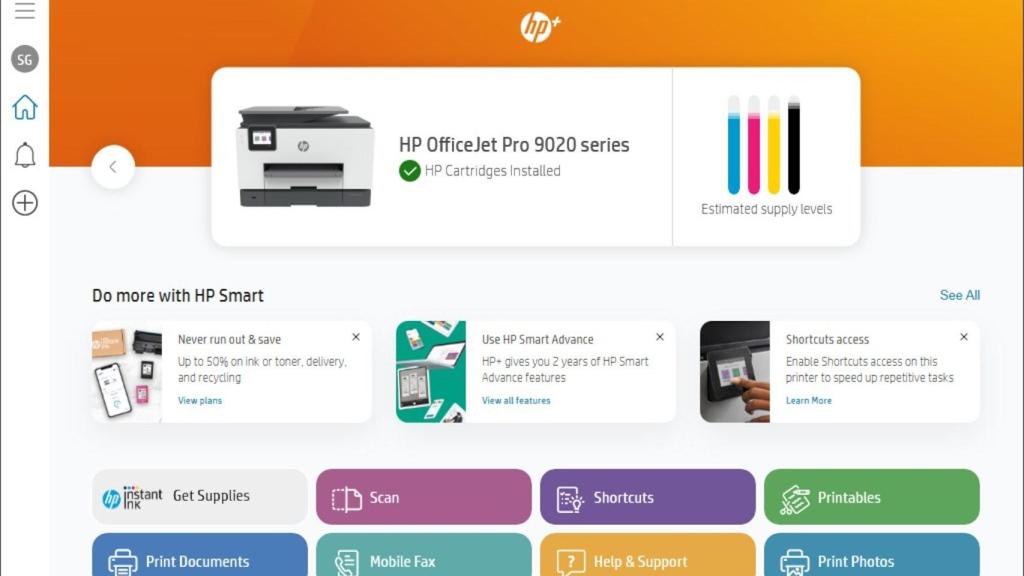 La app HP Smart para Windows