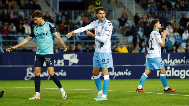 Juanpe, durante el Málaga CF vs. Sanluqueño