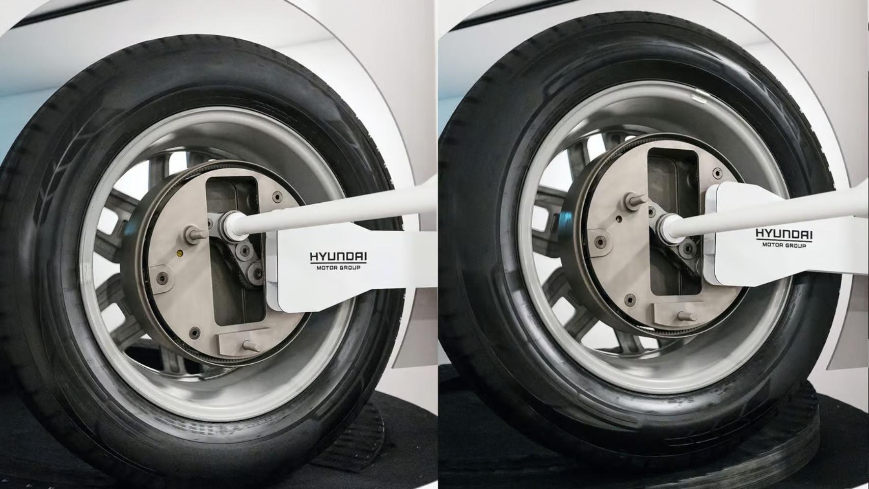 Una de las pruebas con el sistema de transmisión Uni Wheel instalado en el interior de las ruedas