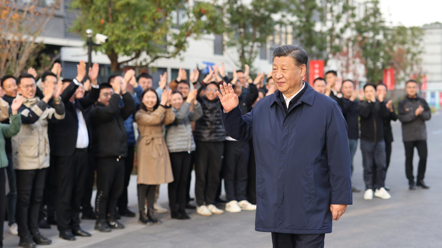 Xi Jinping en Shangái.