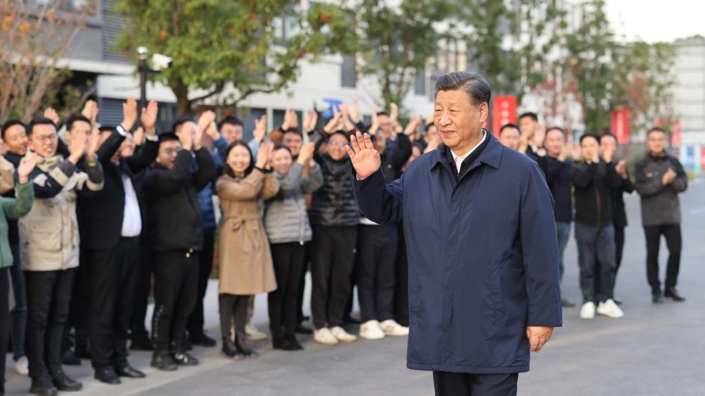 Xi Jinping en Shangái.