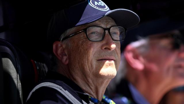 Bill Gates en el Open de tenis de Australia