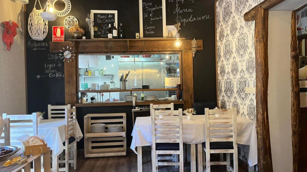 El interior de La Meancera.