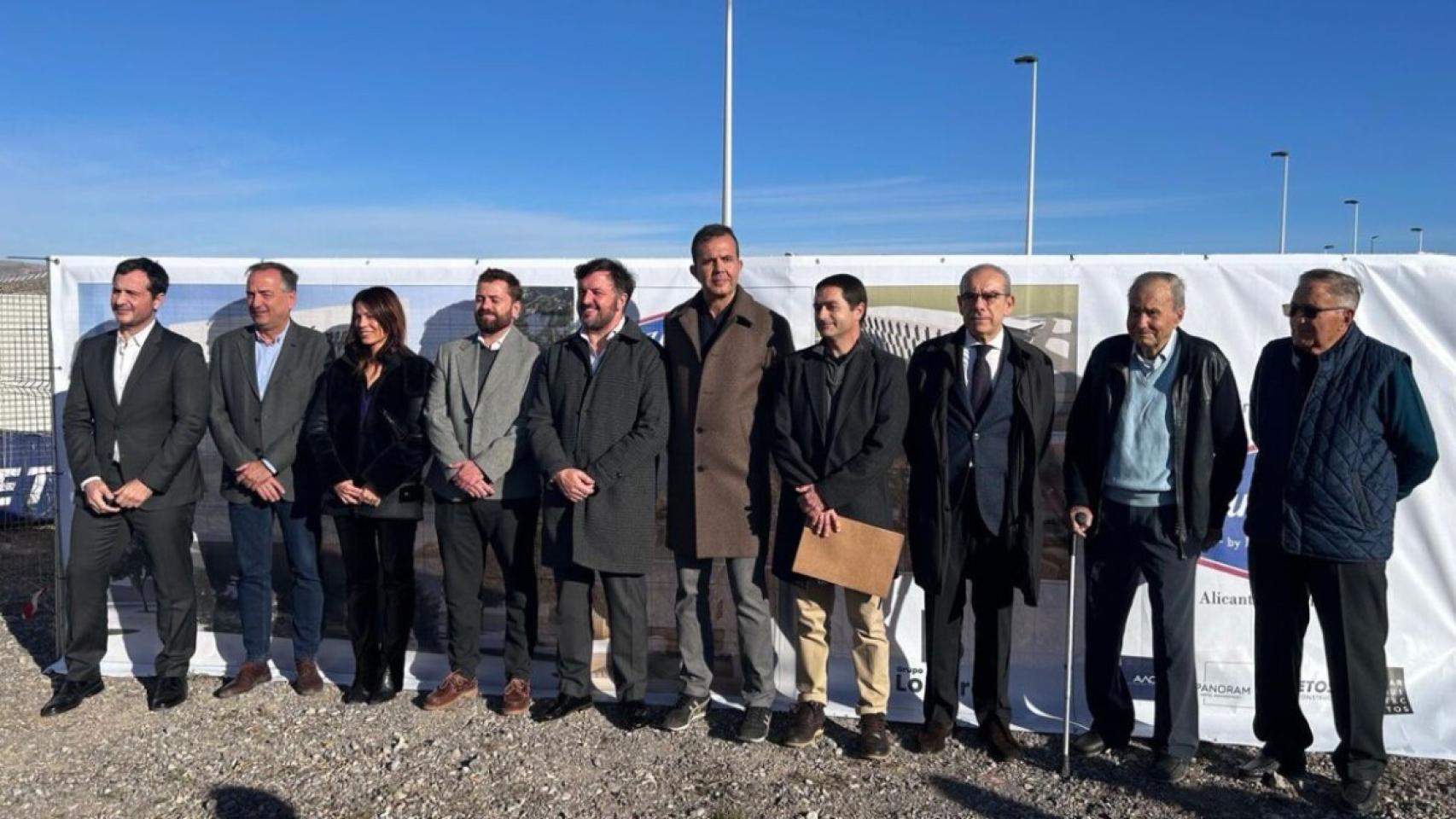 Pablo Ruz acude a la inauguración de las obras del Hampton by Hilton en Alicante.