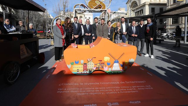 La presentación este martes de la promoción de EasyJet en Alicante.