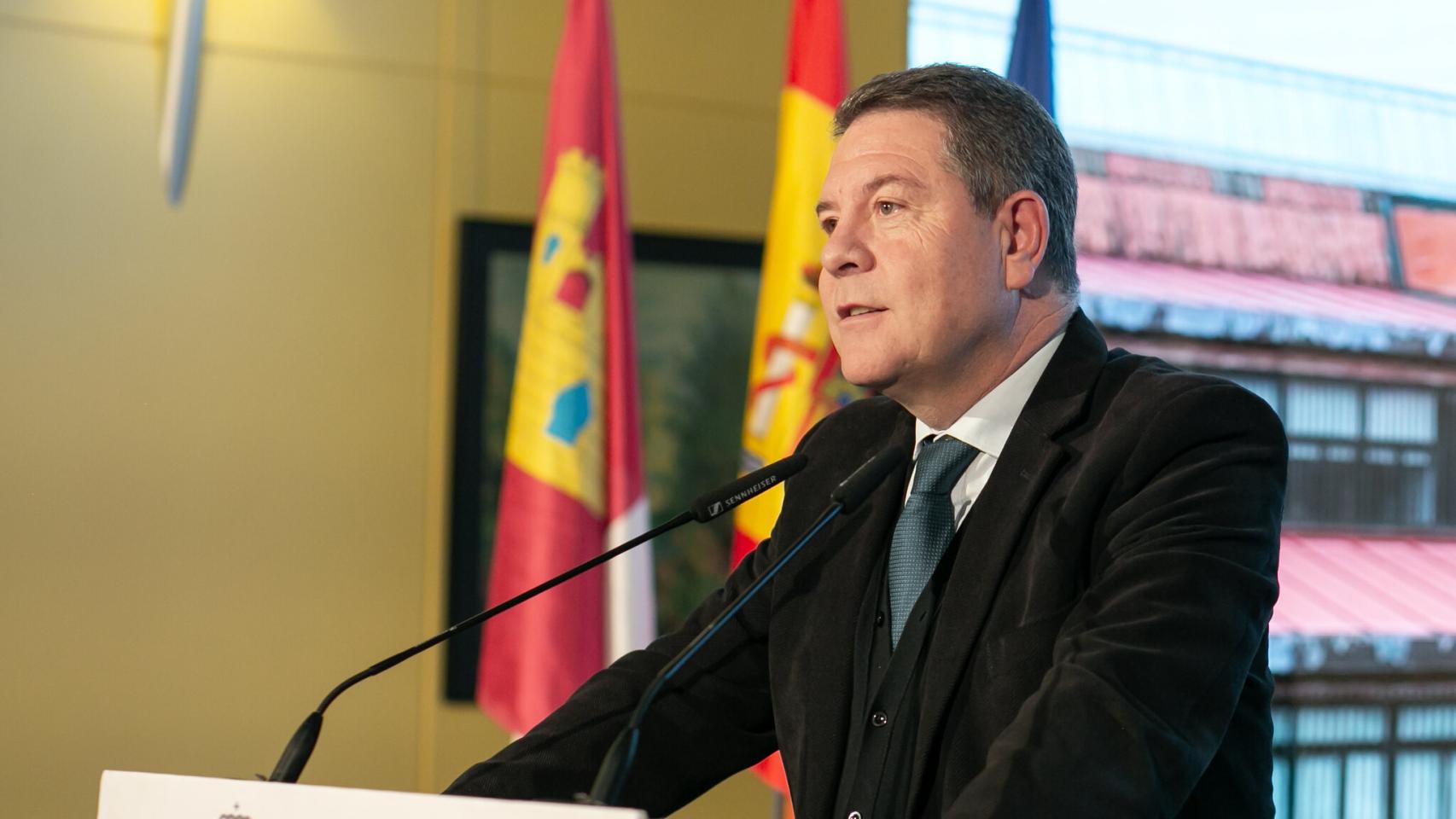 Emiliano García-Page este lunes en Cuenca.