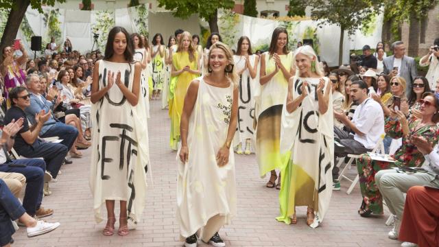 Maia Eder, directora creativa de SKFK, en el desfile de la pasarela Mercedes Benz Fashion Wek (MBFW Madrid).
