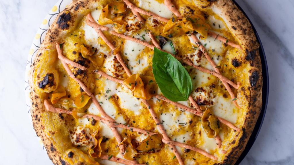 La pizza Calabaza ti amo de Baldoria.