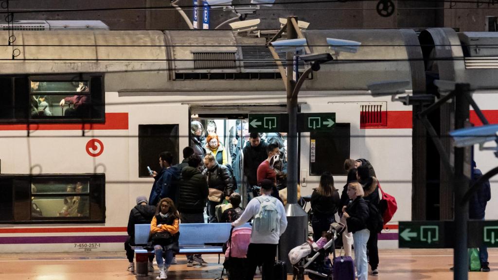 Descarrilamiento de un tren en Atocha.