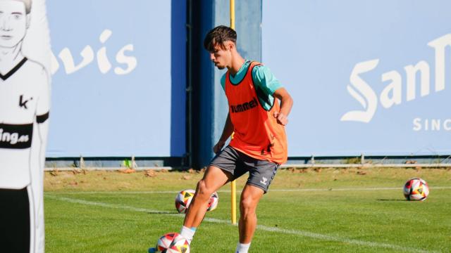 David Larrubia, jugador del Málaga CF
