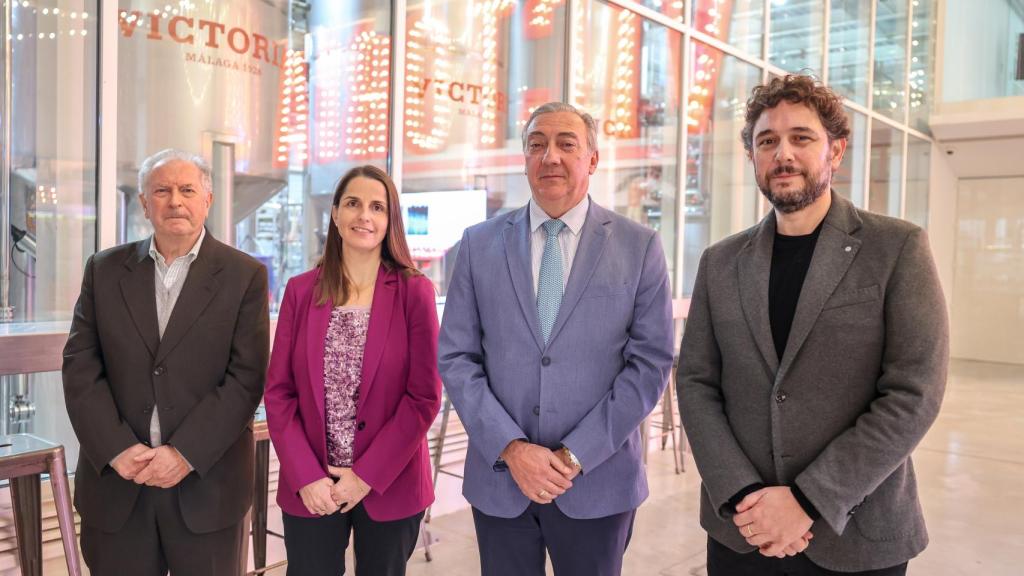 De izquierda a derecha: Felipe Romera, Sofia Schneider, Antonio Díaz y David Plaza.