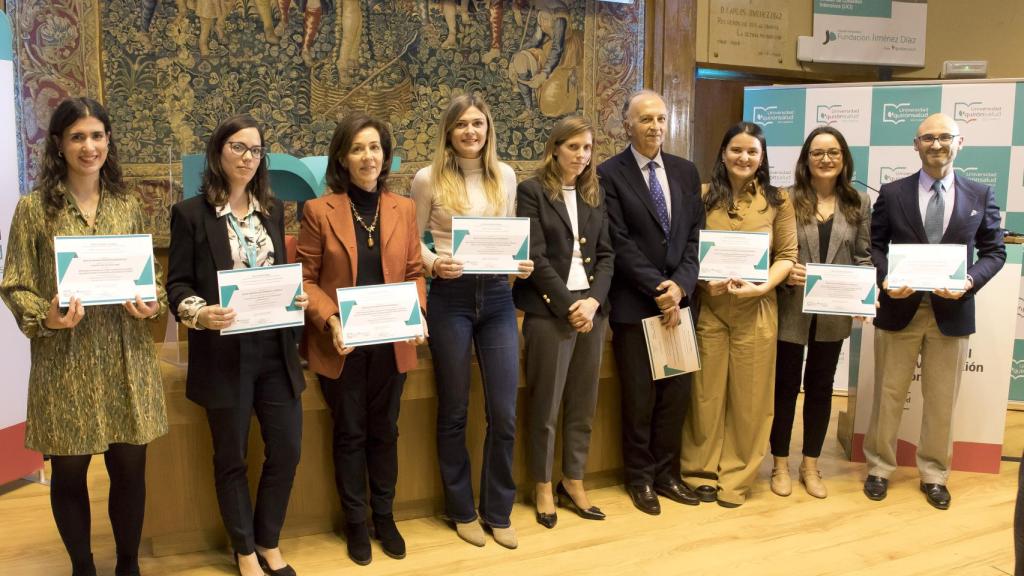 Las profesionales premiadas.