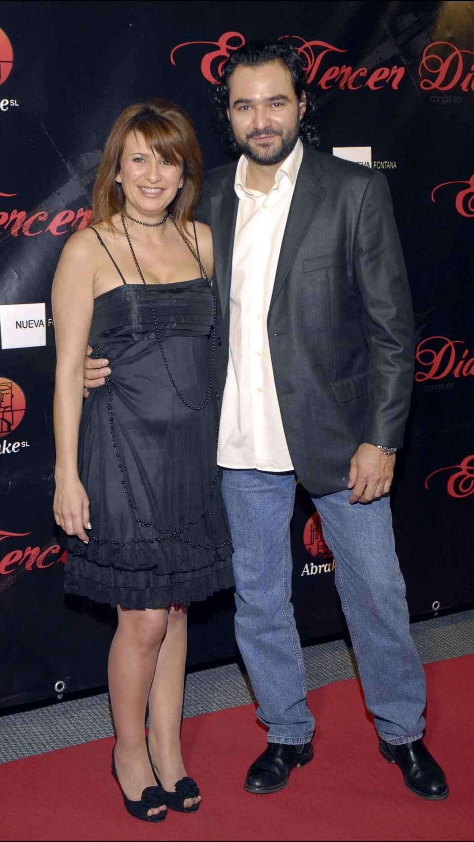 Gema López y Antonio Pardo, su exmarido durante el estreno del corto 'El Tercer Día'.