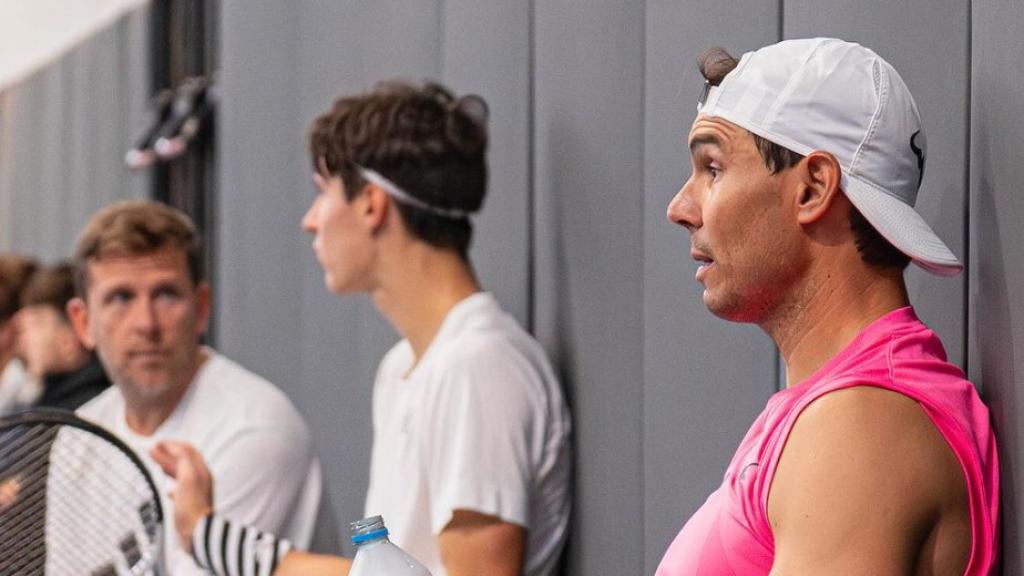 Rafa Nadal, tras un entrenamiento