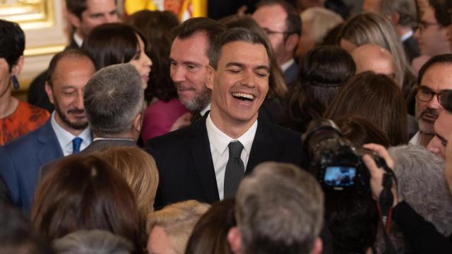 El presidente del Gobierno, Pedro Sánchez, este miércoles en el acto del Día de la Constitución en el Congreso.