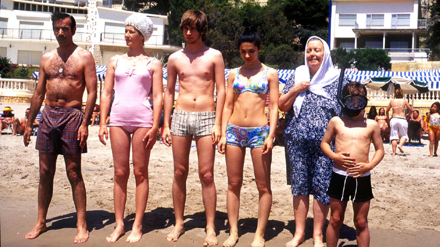 La familia Alcántara por primera vez en Benidorm en la primera temporada.