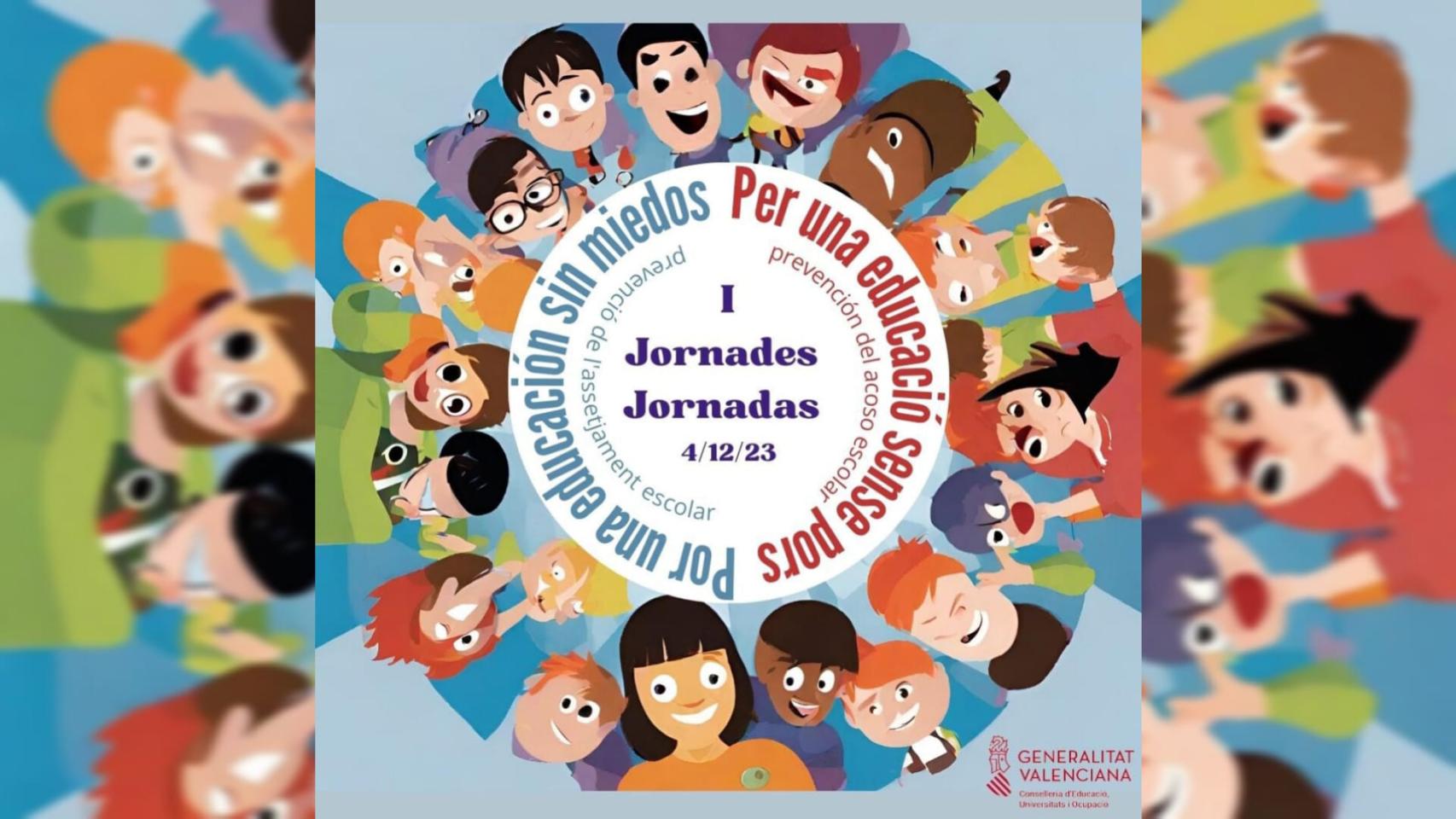 El cartel de la Conselleria de Educación.