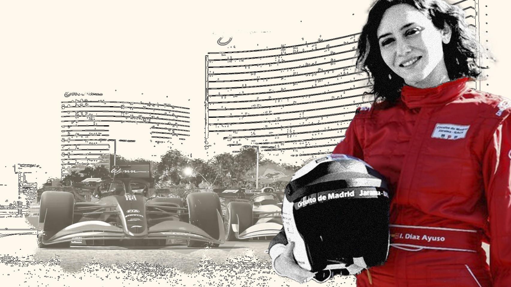 Isabel Díaz Ayuso, en un fotomontaje