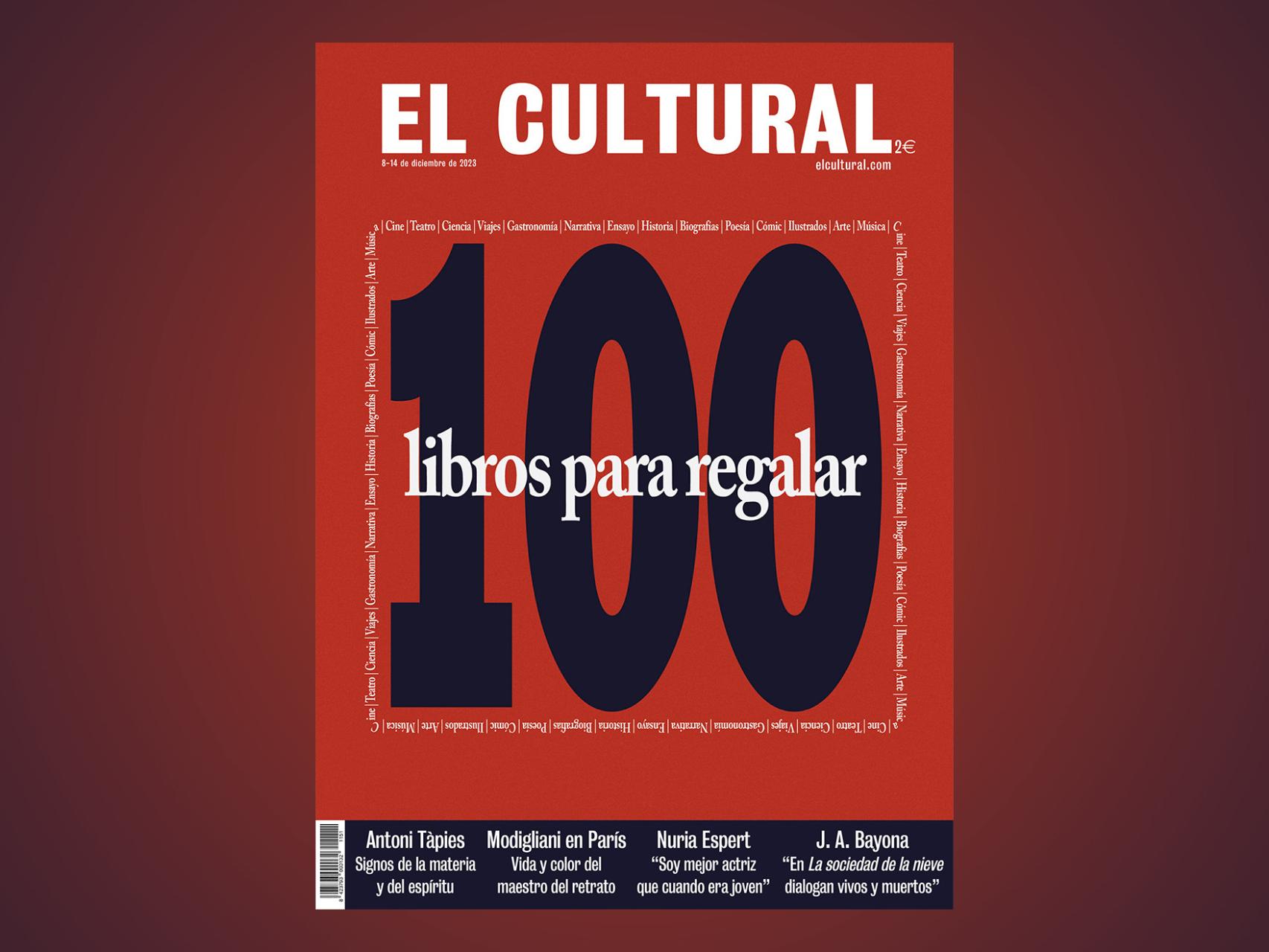 Portada de El Cultural del 8 de diciembre de 2023.