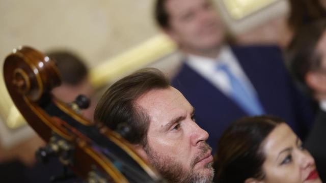 El ministro de Transportes, Óscar Puente, este miércoles en los actos del Día de la Constitución en el Congreso de los Diptuados.
